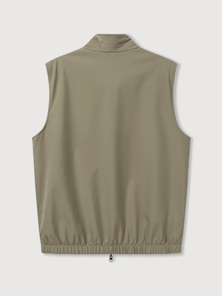 Reversible Nylon Cashmere Vest Jacket