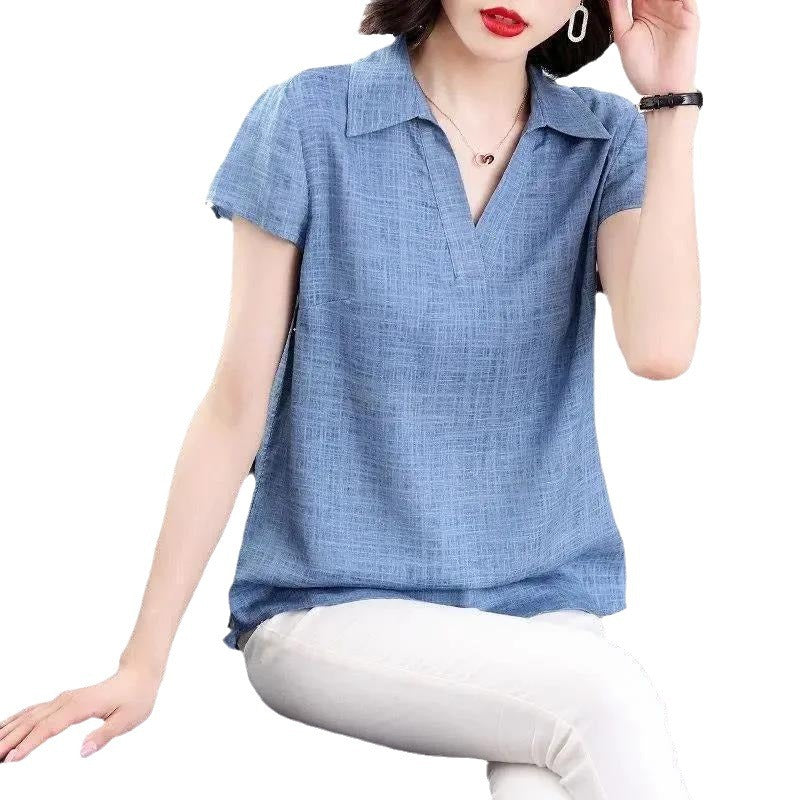 Cotton and linen shirt