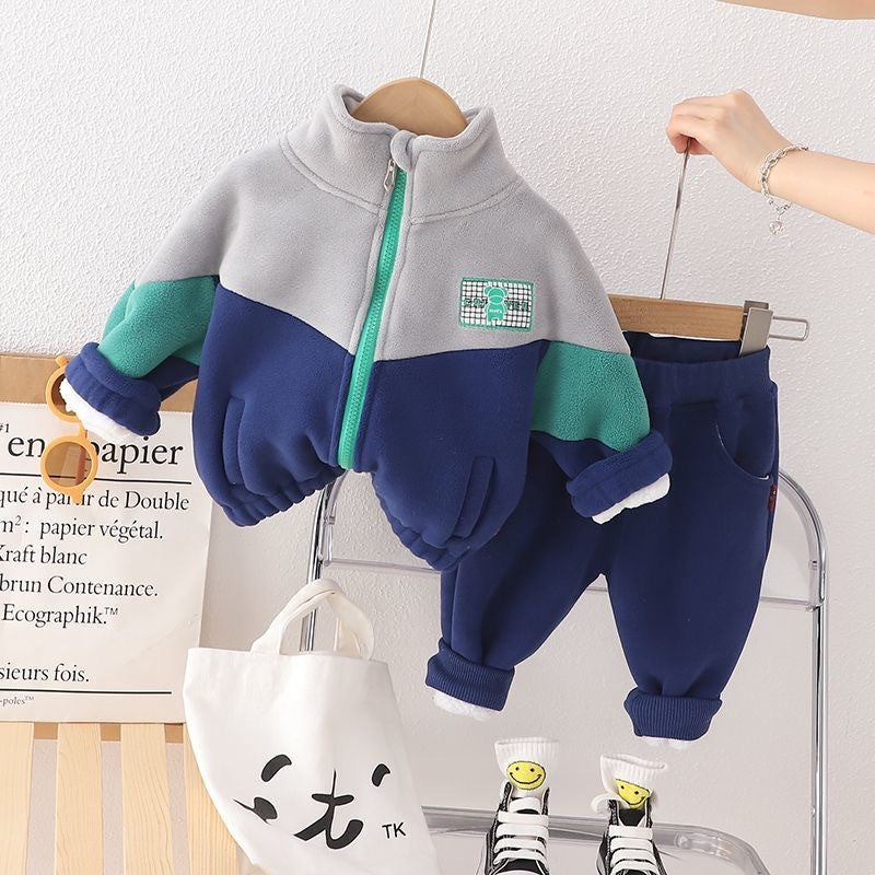 Boys' Fleece-Lined Winter Two-Piece Set