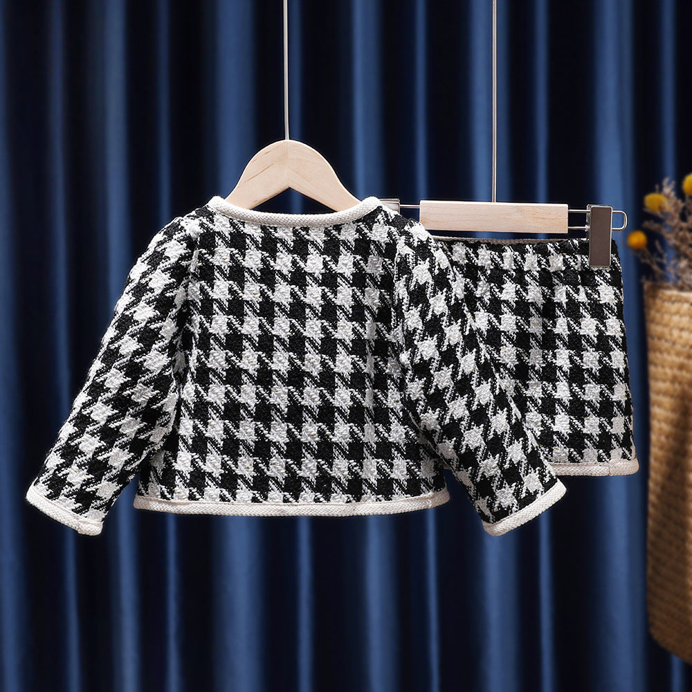 Girls' Chanel Style Two Piece Set