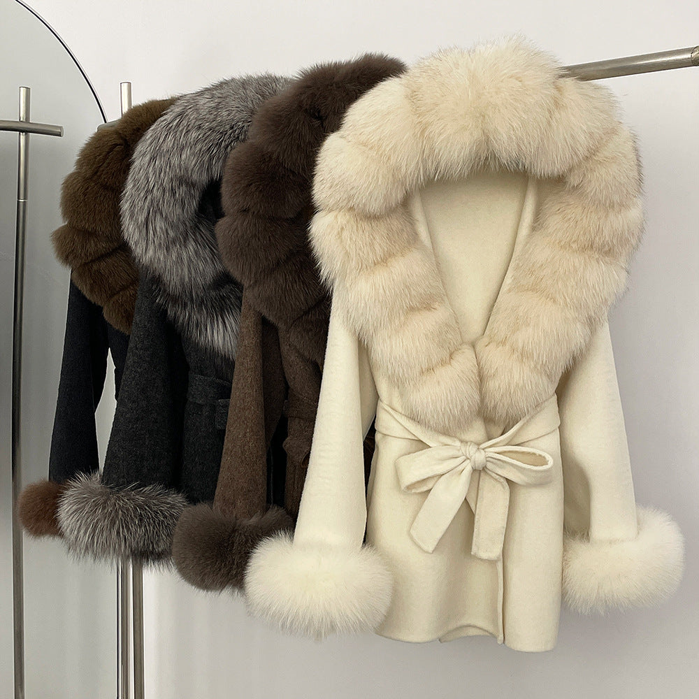 Double-Sided Wool Coat Women's Woolen Coat