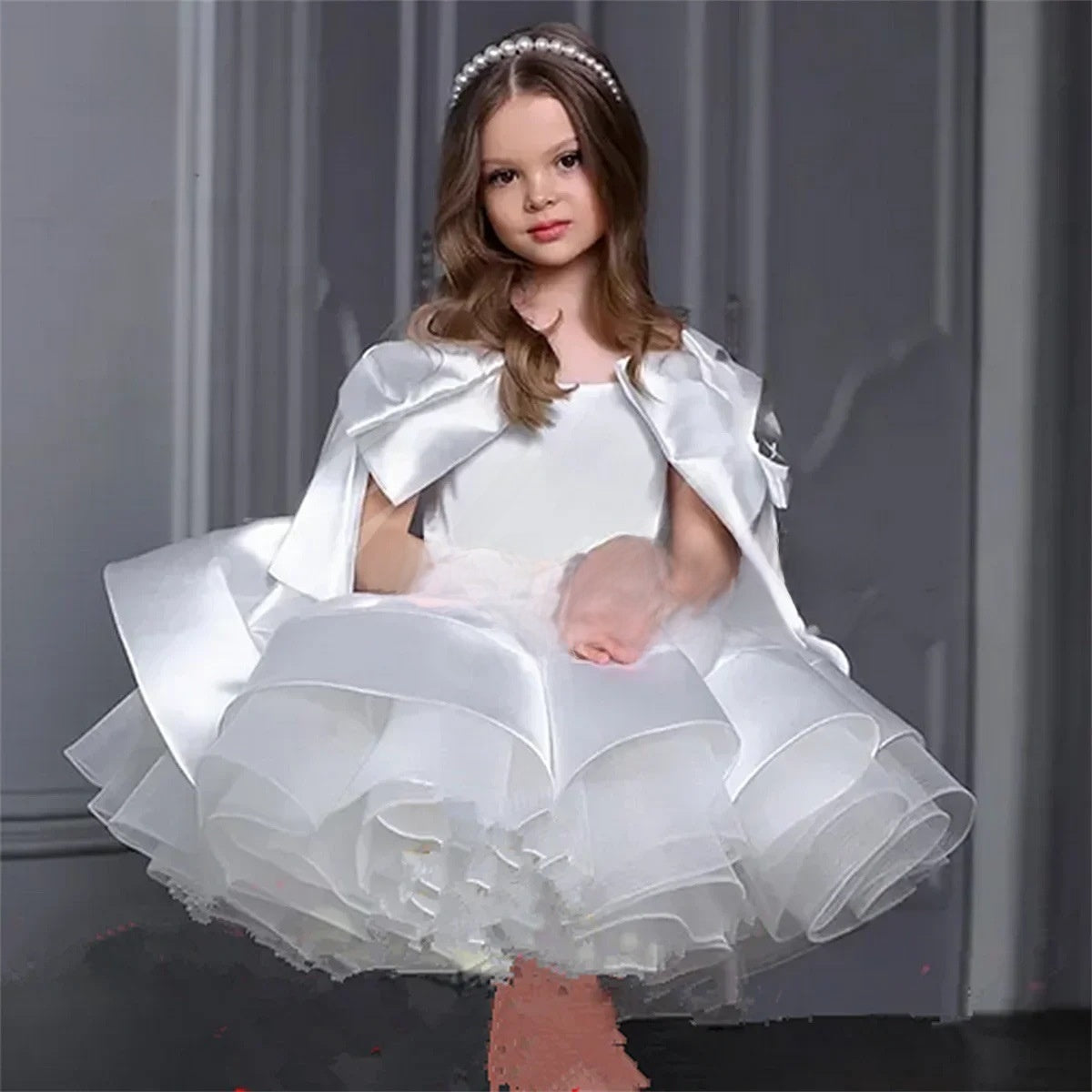 Girl's Princess Puff Sleeve Dress