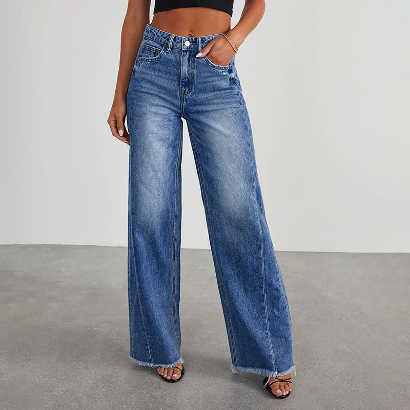 Women's Stretch Wide-Leg Denim Jeans