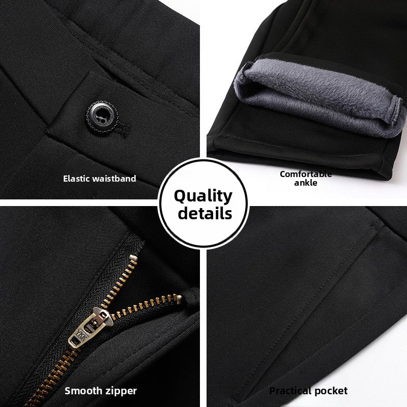 Men's Stretch Straight Business Casual Trousers