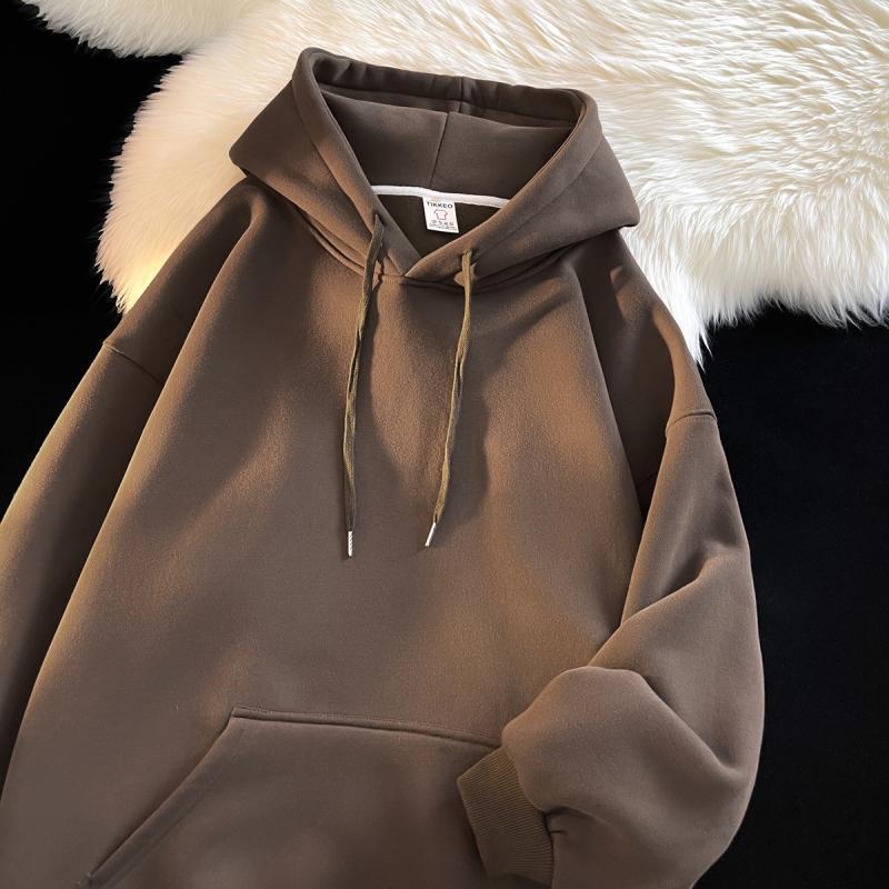 A highly anticipated solid-color sweatshirt for men