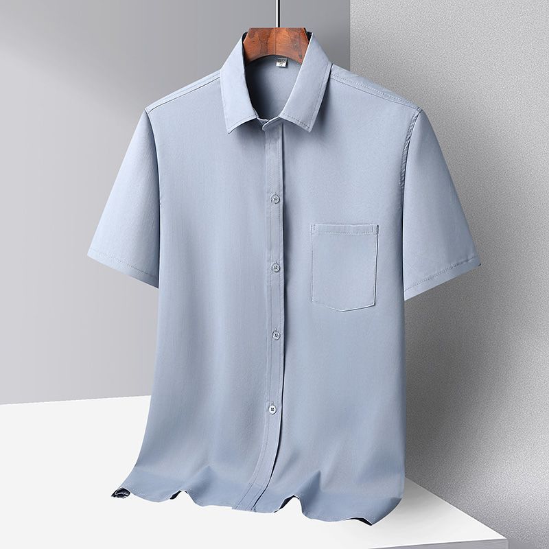 Ice Silk casual long-sleeved shirt