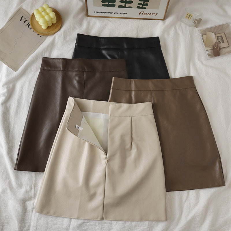 Women's Matte PU Leather High Waisted Tapered Pants