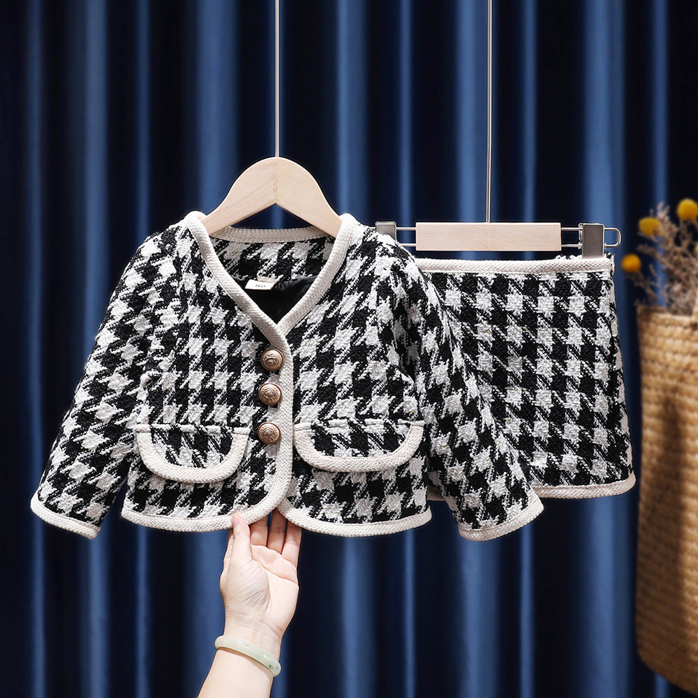 Girls' Chanel Style Two Piece Set