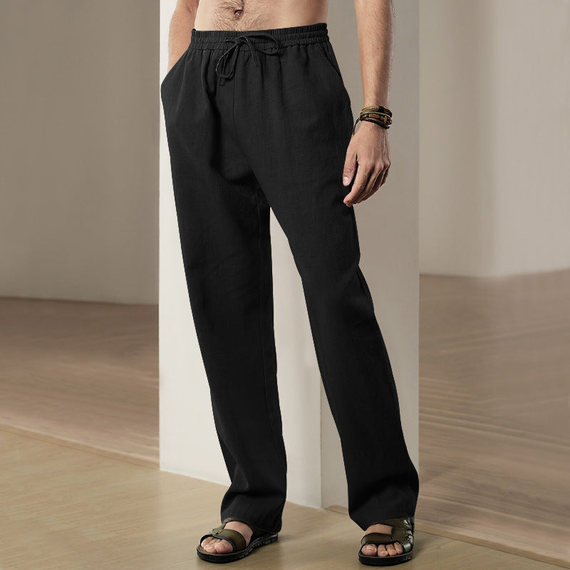 Men's Breathable Linen Casual Sports Trousers