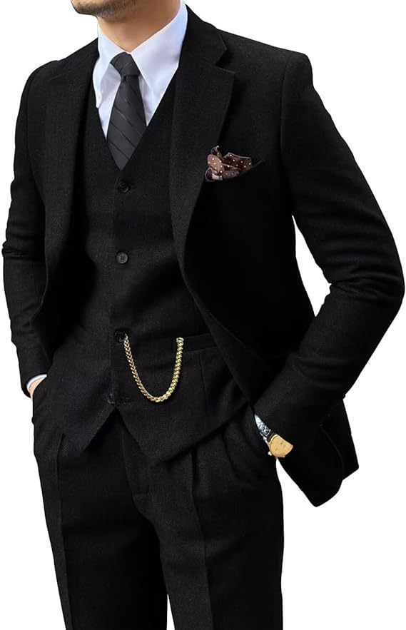 Men's Suit Three-Piece Set