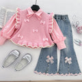Girls' Knitted Suit