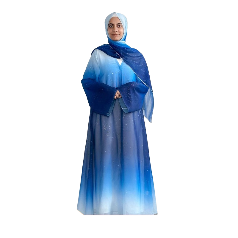 Robe Lining Headscarf Three-Piece Set