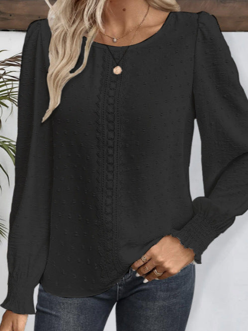 Women's Jacquard Lace Casual Shirt