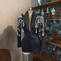 Luxury Diamond Suit Dress for Banquet and Stage