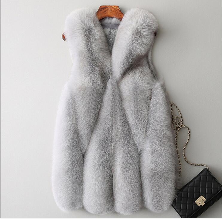 Faux fur vest