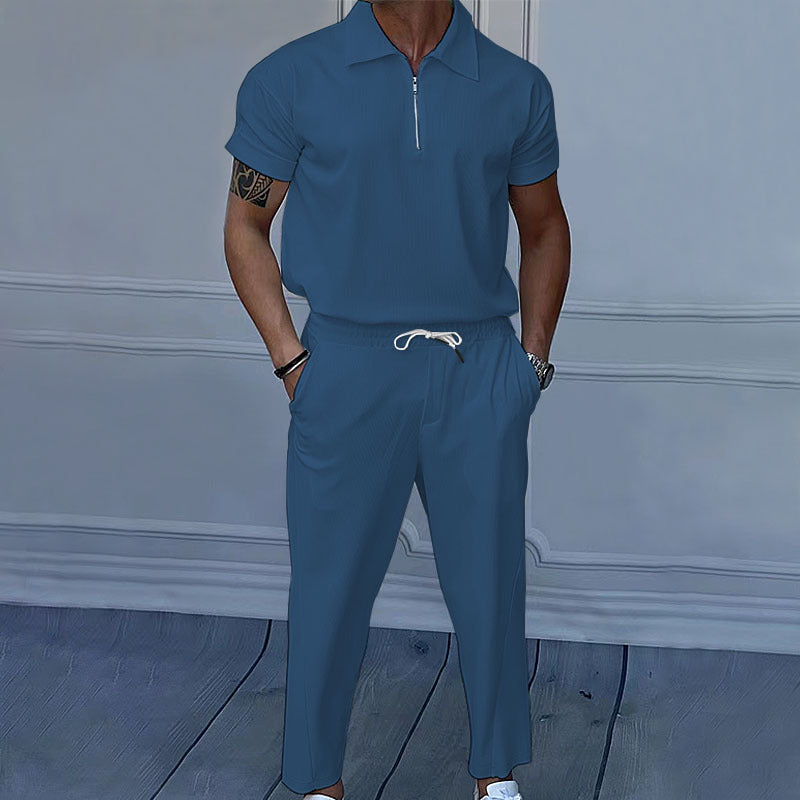 Men plus size men's solid color suit