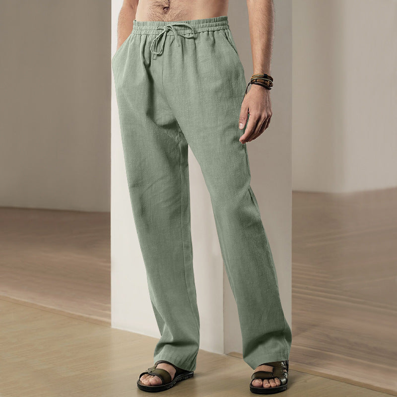 Men's Breathable Linen Casual Sports Trousers
