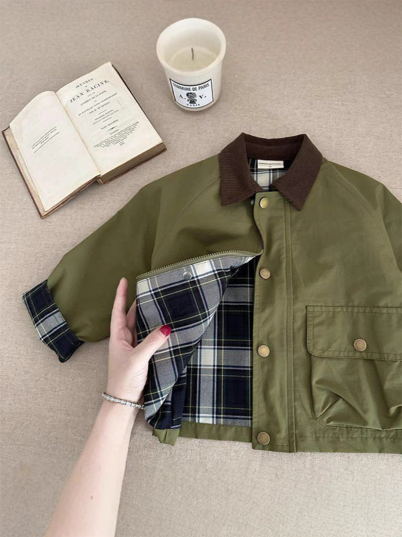 Children's Plaid Coat
