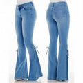 Stretch Flared Denim Jeans
