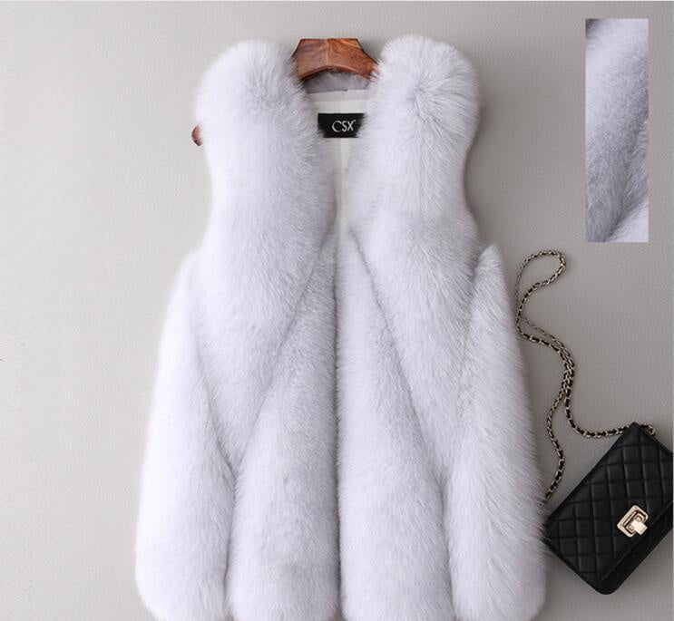Faux fur vest