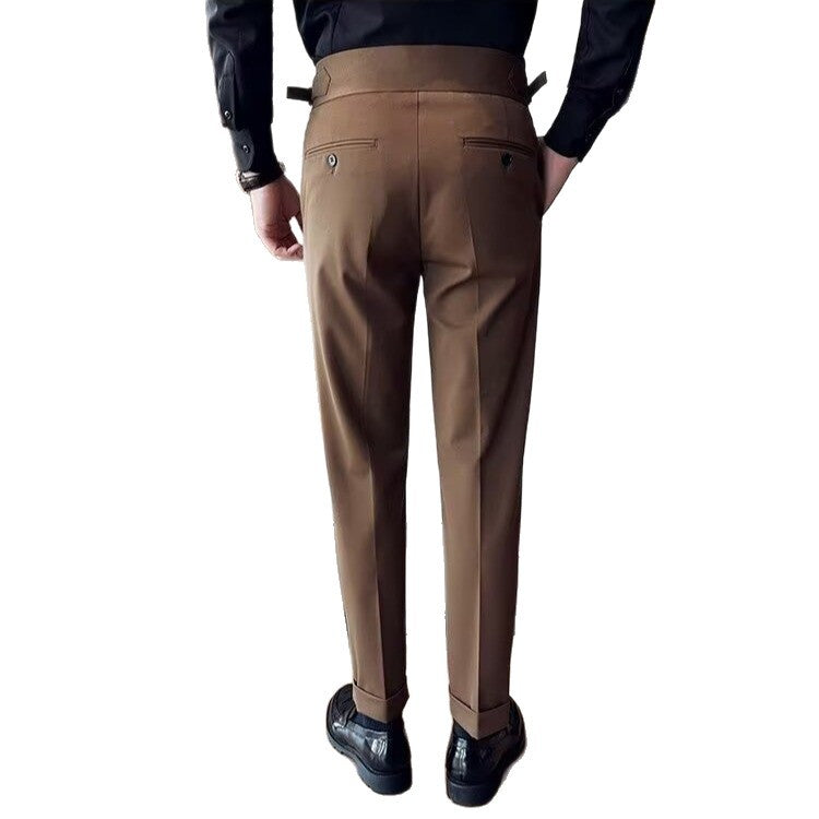 Slim Fit Cropped Trousers