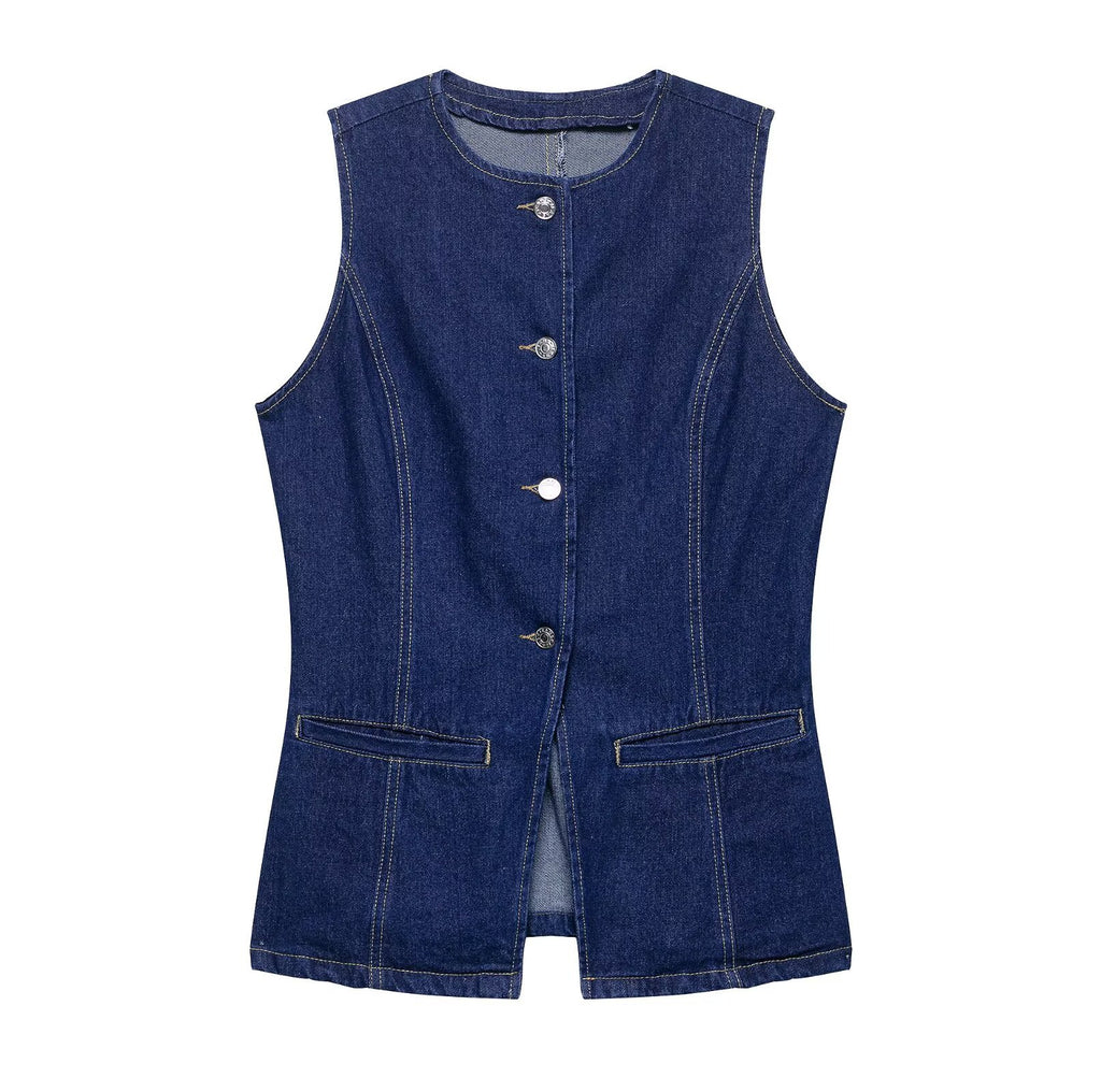 Denim vest set