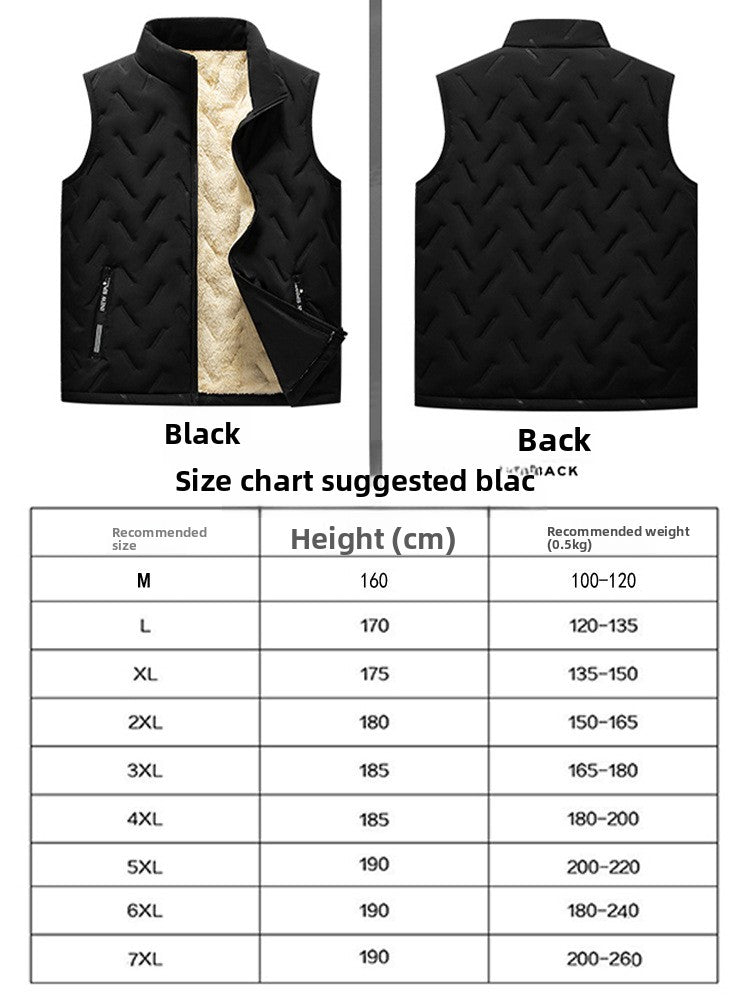 Men's Sleeveless Fleece Lined Vest