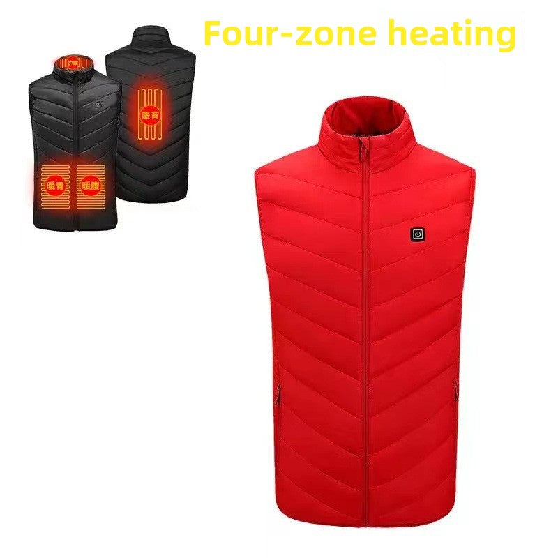 USB Electric Heating Vest with Multiple Warm Zones