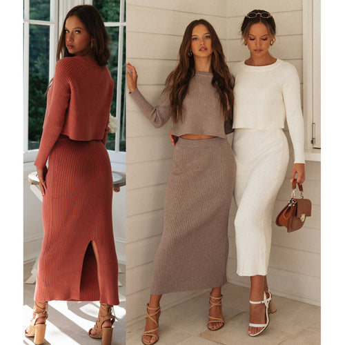 Sweater skirt set