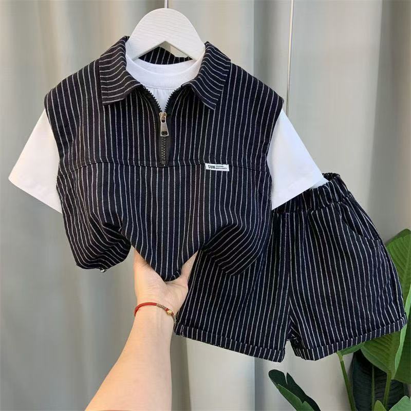 Boys' Summer Shorts Suit Set
