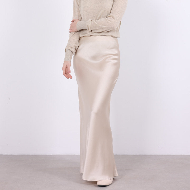 Lace half-length skirt