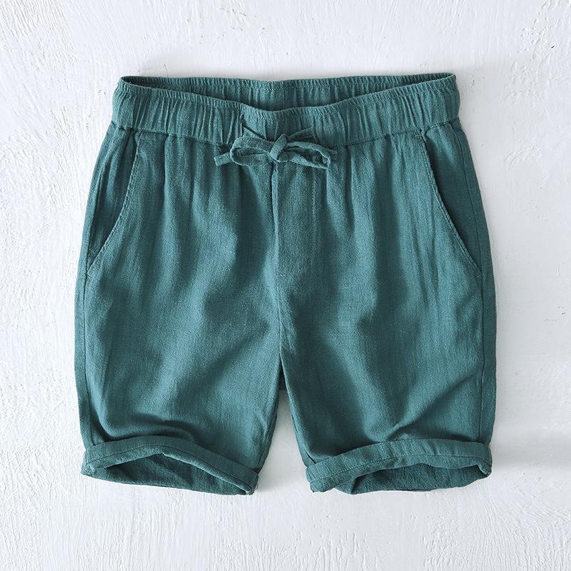 Men's Casual Linen Drawstring Shorts
