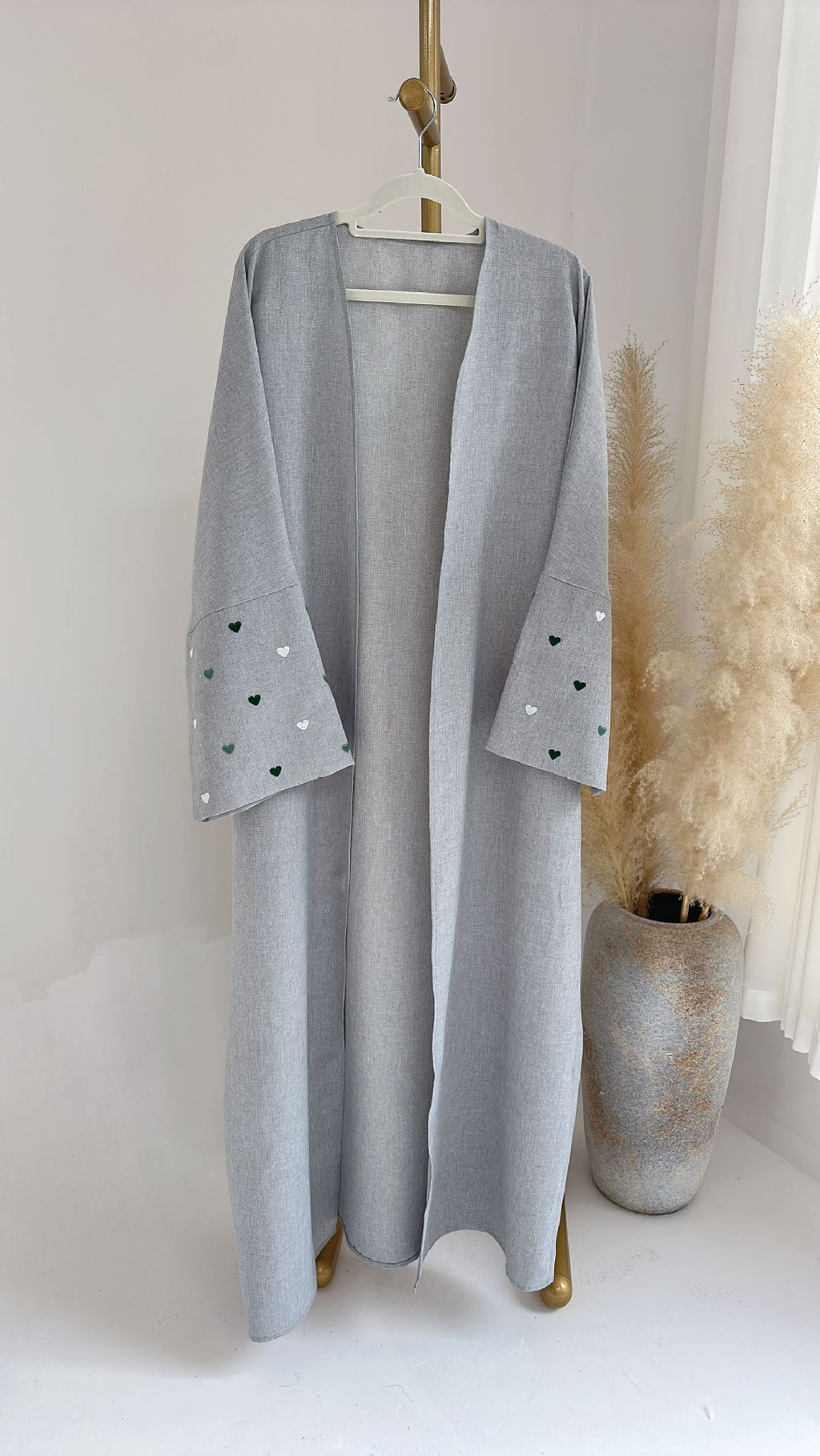 An elegant cardigan robe