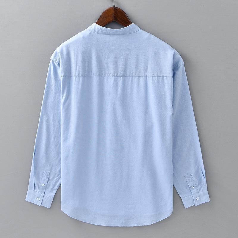 Linen long-sleeved shirt