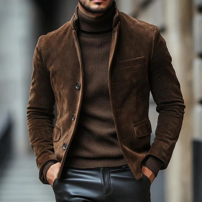 Retro Suede Work Jacket for Men
