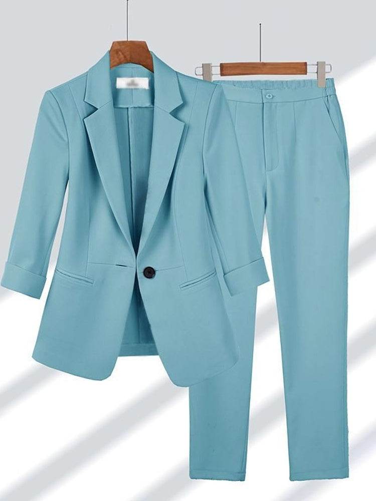 Women's Slim-Fit Professional Suit Set