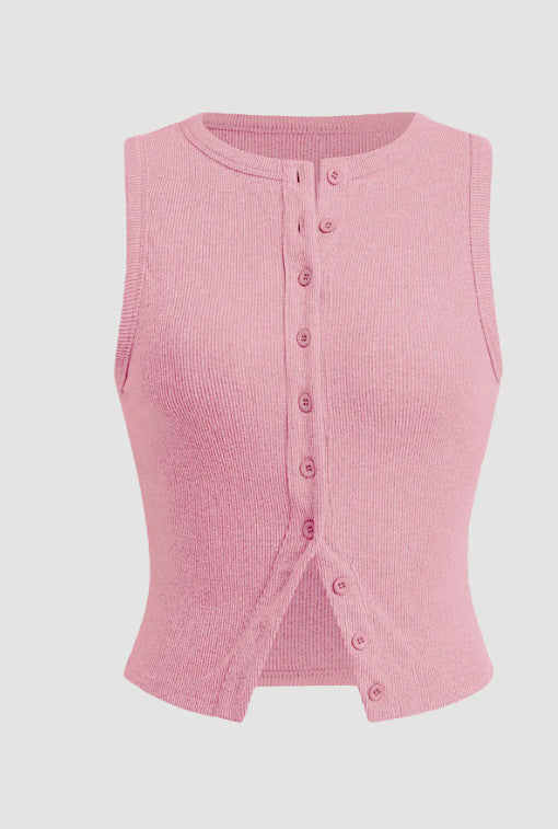 Shirtless sleeveless vest for women