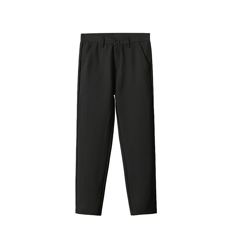 Men's straight-leg suit pants