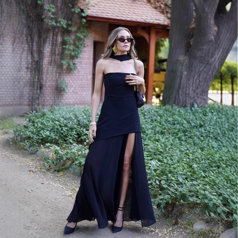Strapless Sleeveless Long Dress
