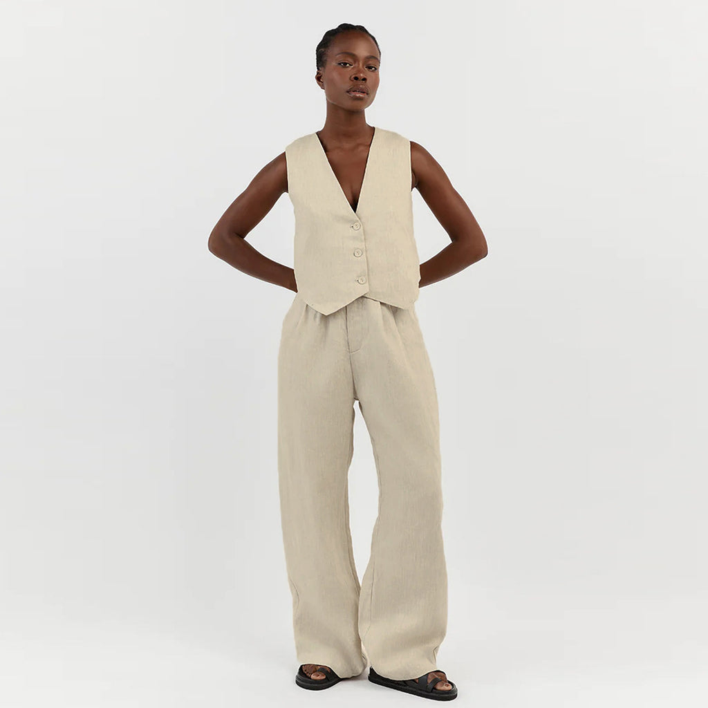 Women's Sleeveless Vest and Trousers