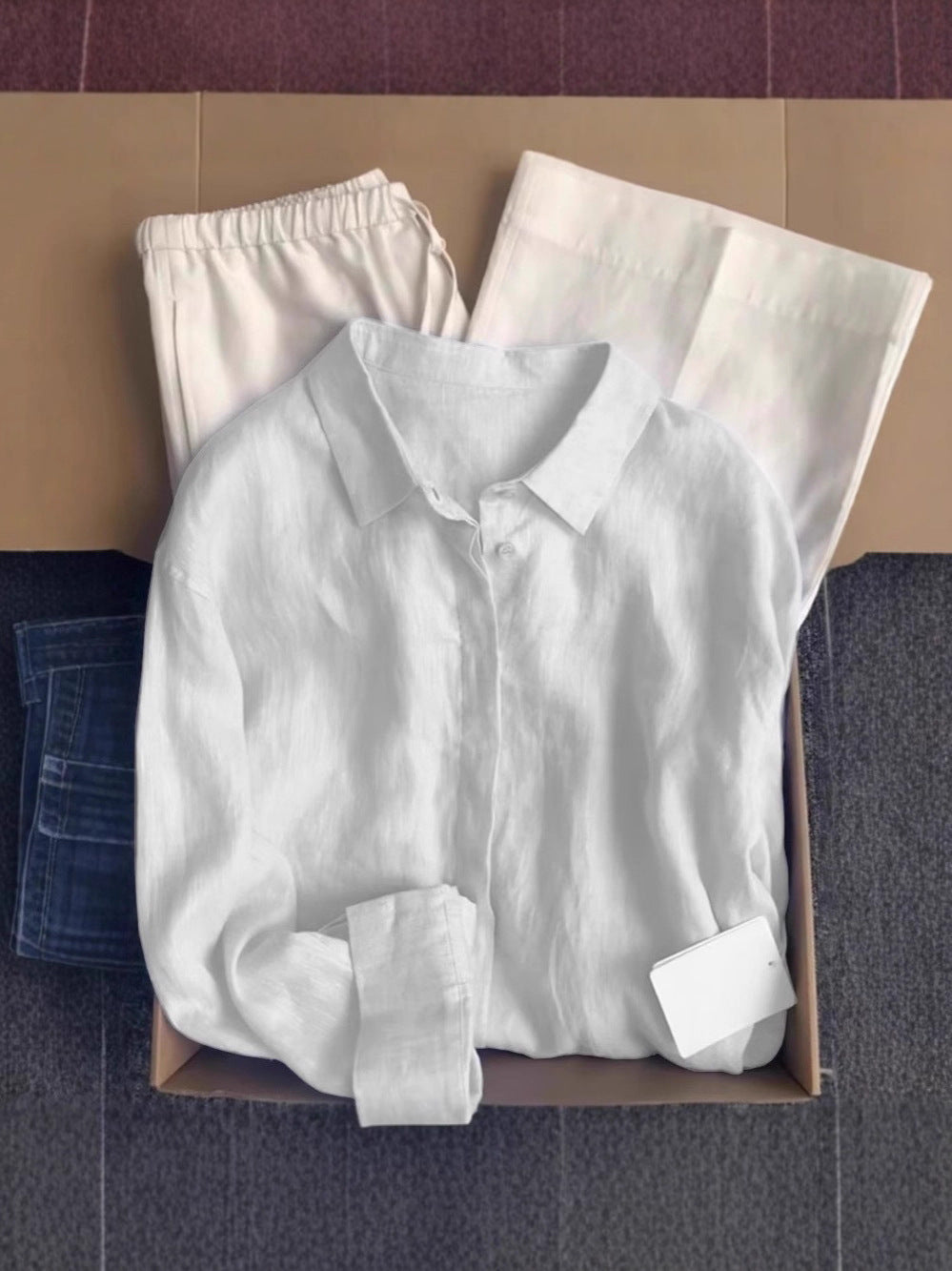 French linen shirt