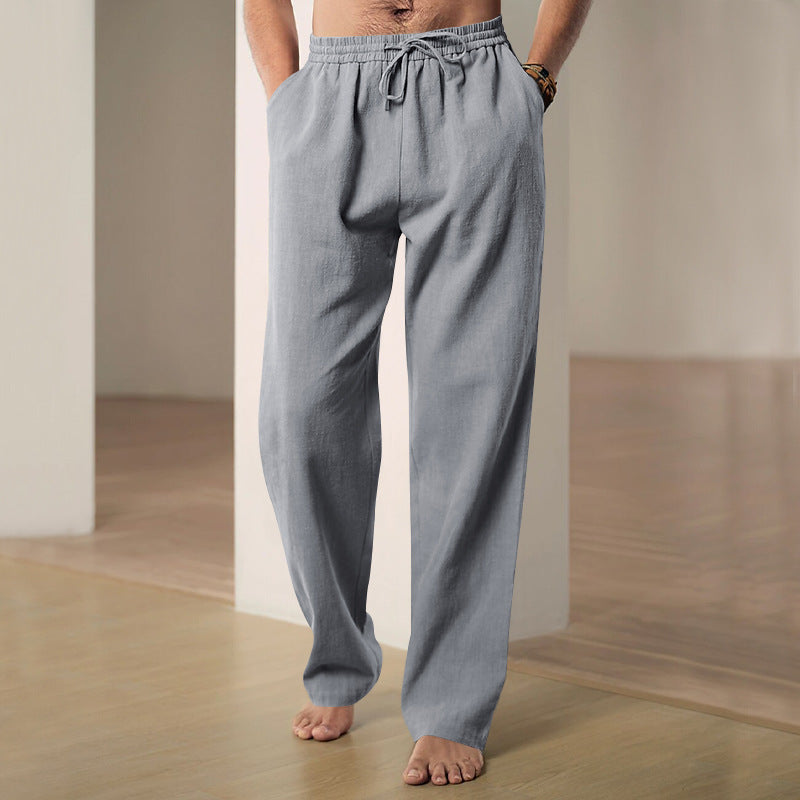 Men's Breathable Linen Casual Sports Trousers