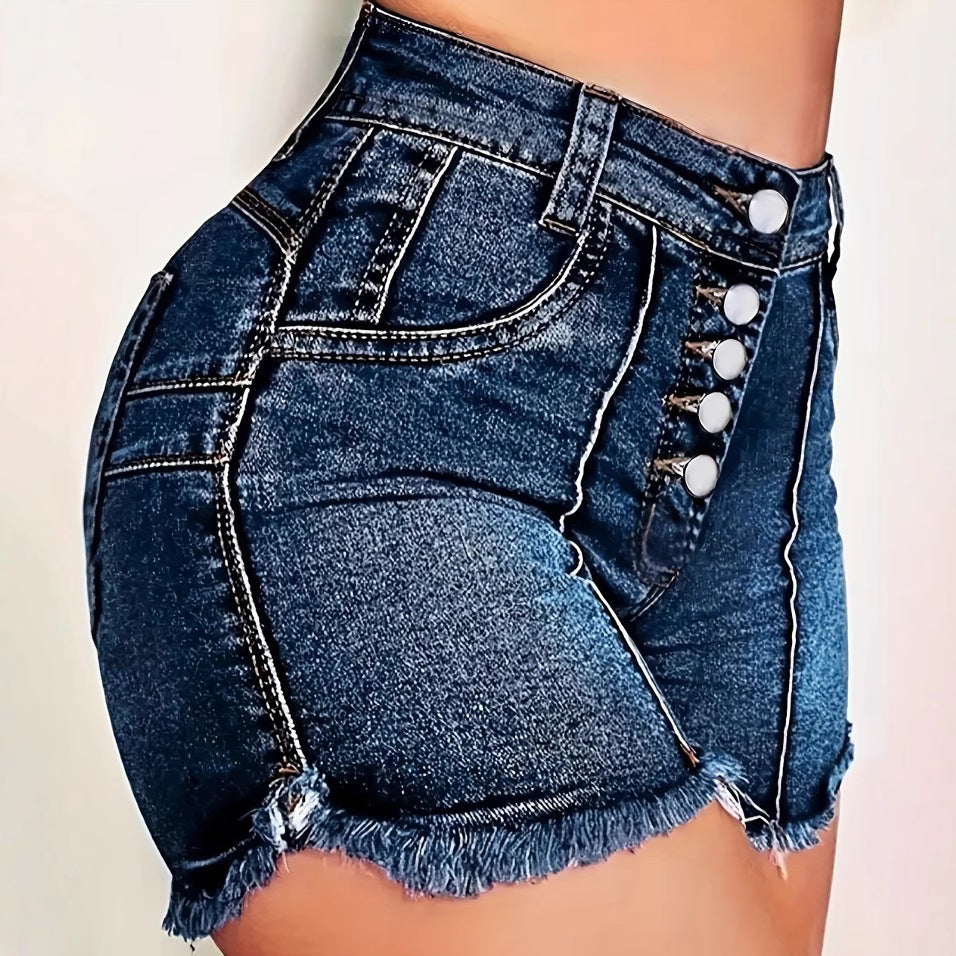 High waist Denim shorts