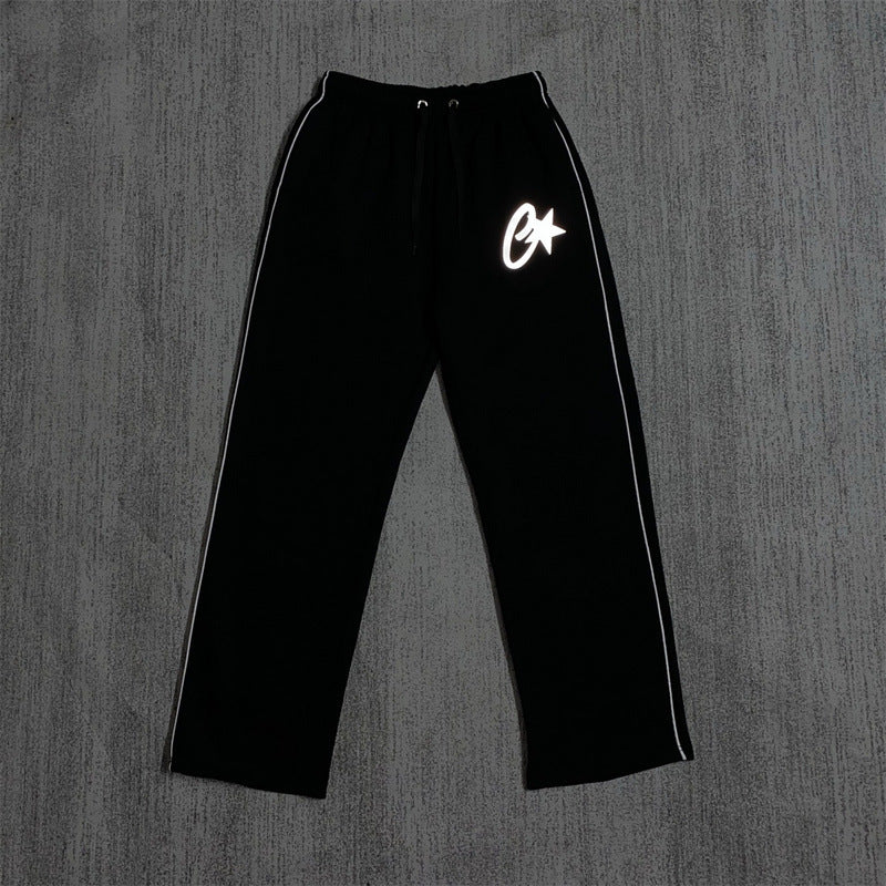 Zippered Casual Pants Set