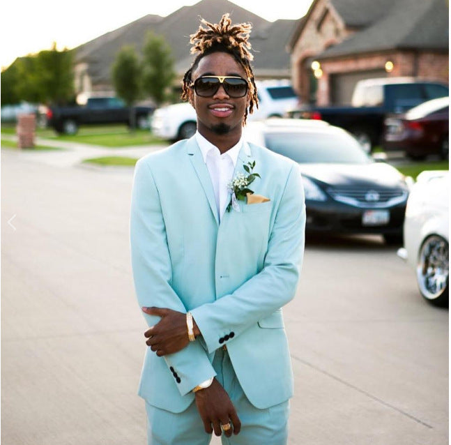 Custom Two-Piece Slim Fit Business Suit