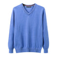 V-neck knitted sweater