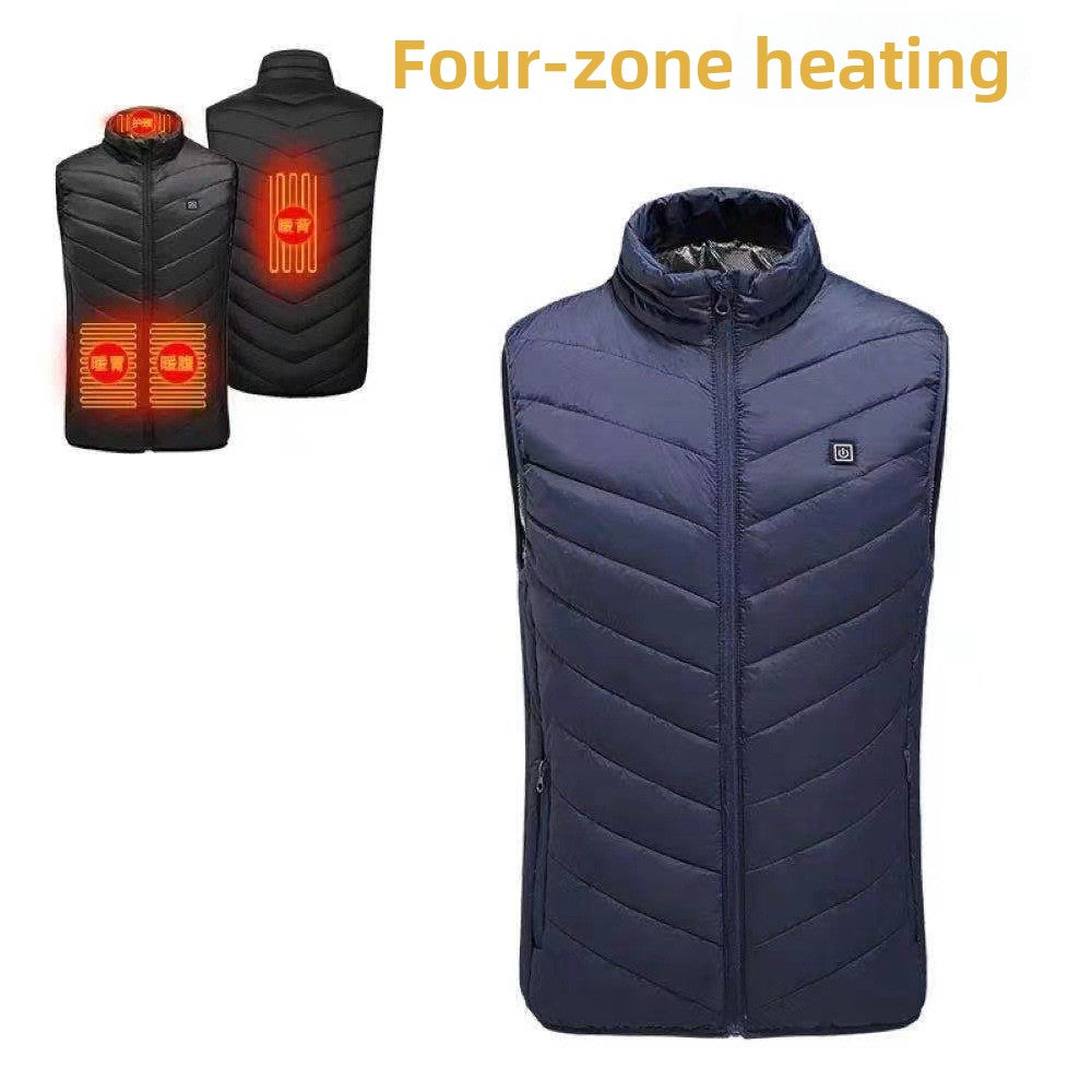 USB Electric Heating Vest with Multiple Warm Zones