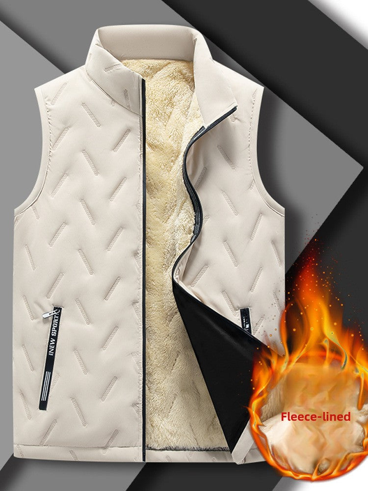 Men's Sleeveless Fleece Lined Vest