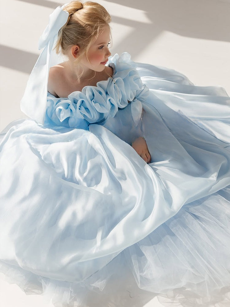 Blue Princess Tutu Dress for Girls