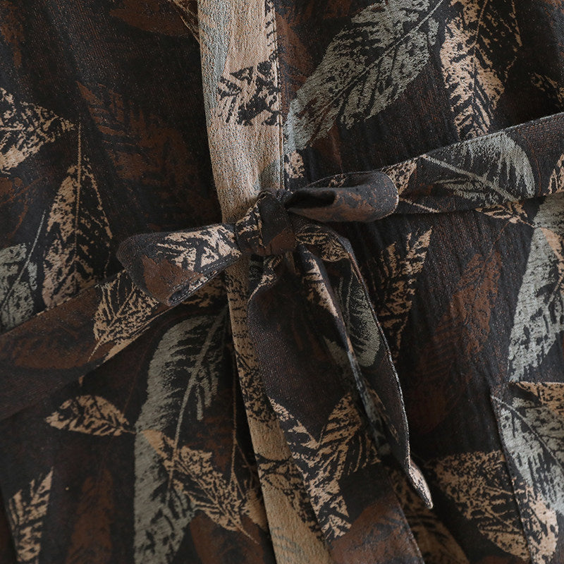 Men's Spring and Autumn Pure Cotton Robe,